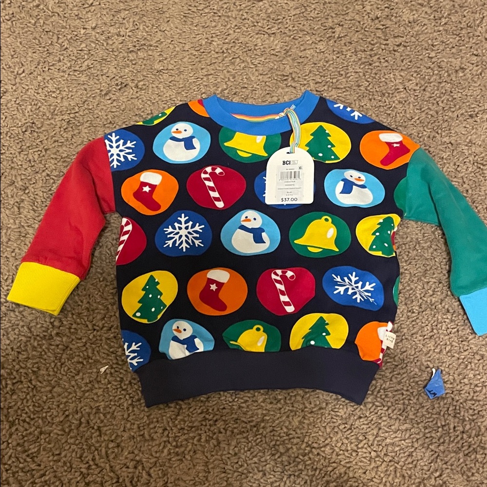 Colorful Kids Holiday Sweatshirt